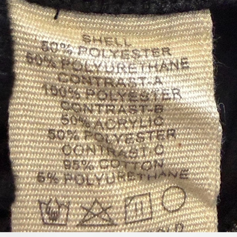 Vegan Leather/Knit Spliced Bomber Jacket - Picture 14 of 16